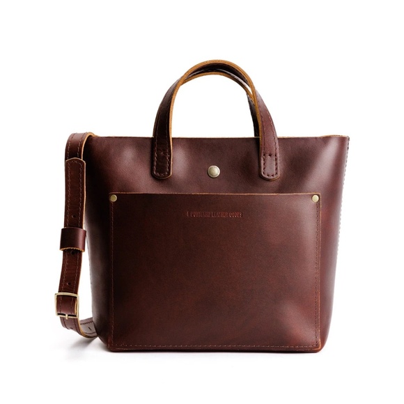 Portland Leather Handbags - Portland Leather Goods Mini Crossbody Tote